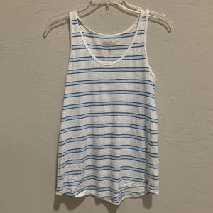 Gap Blue/White Striped Tank Top